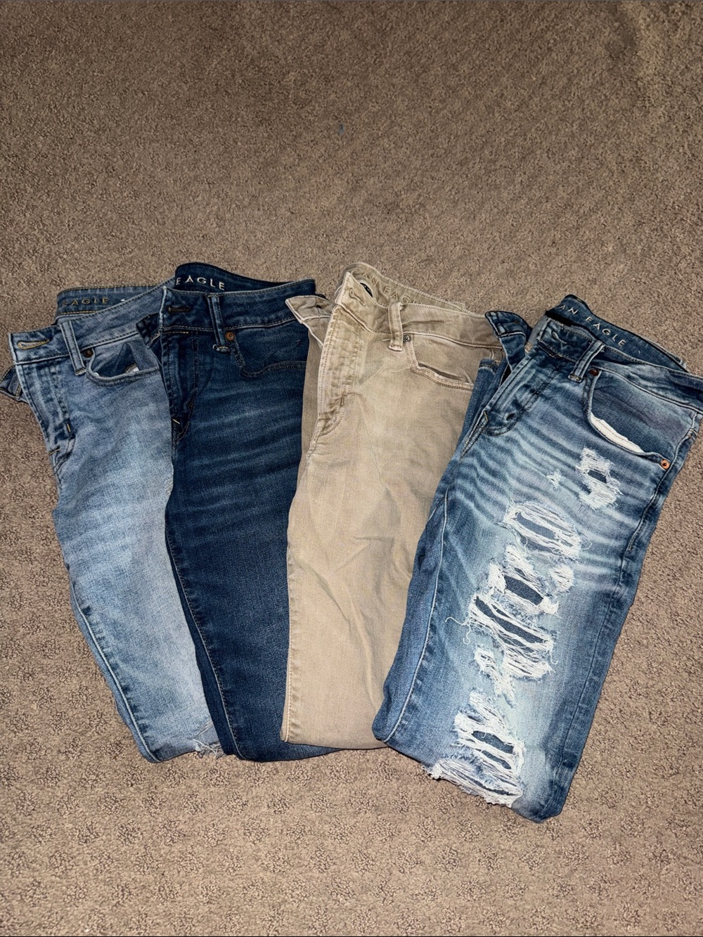 American Eagle Mixed Denim & Khaki Jeans - Assorted Washes